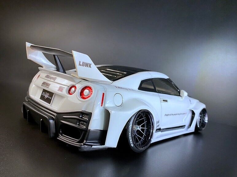 1/10 RC Nissan R35 GT-R LB Works GT Tetsujin Bodyshell, Clear-Unpainted –  Drift Manji RC