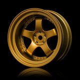 MST SP1 Gold RC Car Wheel Set for 1/10 scale, +9mm offset, 4 pcs, 832052GD