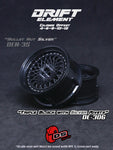 DS Racing Drift Elements Mesh 2pc, Adjustable 1/10 RC Wheel Set - DE-306