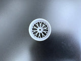 Tetsujin 1/10 Daisy Style Wheel Set with adjustable offsets (3mm, 6mm, 9mm) for RC drift cars White