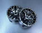 Tetsujin 1/10 scale RC Wheel Centre Disk Set in Lycoris Style, available in multiple colours black