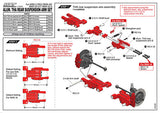 RC MST THA Rear Suspension Arm Set, Adjustable, Aluminium - 210696