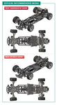 Close-up of MST RMX 2.5 Carbon Lightweight Chassis Deck Set #210676 for enhanced performance and reduced weight