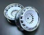 Tetsujin Bowler Super Rim Adjustable Offset 1/10 RC Wheel Set 2pcs. White