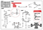 MST Steering Rack & Wiper Arm Set - #210700