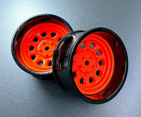Tetsujin Sunflower Super Rim Wheel Set - Adjustable 1:10 RC Car Wheel Set - Orange