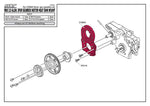 MST RMX 2.0/2.5 Motor Mount Plate For Spur Gearbox, Aluminium #210643