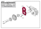 MST RMX 2.0/2.5 Motor Mount Plate For Spur Gearbox, Aluminium #210643