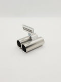 RC Car Exhaust Muffler Tail Pipe, Stainless Steel, 12mm Dual Step Exhaust - UK