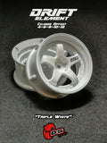 Close-up of DS Racing Drift Elements RC Wheel Rim Set, 2pcs, adjustable offset DE-001