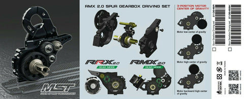 MST RMX 2.0 Spur Gear Style Alum Gearbox Set Upgrade - #210646