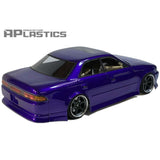  APlastics Toyota Mark 2 JZX90 TRD RC Car Body Shell, Clear Unpainted, 196mm - UK