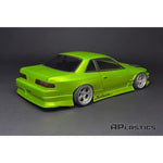 APlastics Nissan S13 RC Car Body Shell, Clear Unpainted, 205mm -
