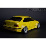 APlastics BMW E36 M3 1:10 RC Car Body Shell, Clear Unpainted, 197mm - UK