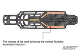 RC MST RMX 2.5 Carbon Lower Chassis Deck, Flexable, Lightweight 210656 - UK