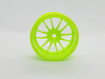 1:10 RC Multi Spoke Wheel Rim Set, 9mm green