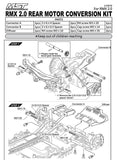 RC MST RMX RRX 2.5 Rear Motor Conversion Kit - 210579