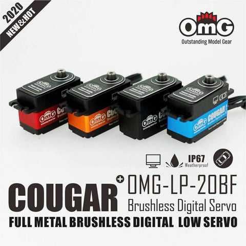 OMG Brushless Servo Low Profile, Metal Gears, Programmable