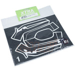 Sanwa MT-R Or MT-S Radio Transmitter Decal Sticker Set - Carbon Design