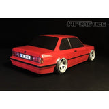 APlastics BMW E30 Coupe 1:10 RC Car Body Shell, Clear Unpainted, 196mm - UK