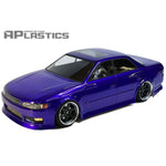  APlastics Toyota Mark 2 JZX90 TRD RC Car Body Shell, Clear Unpainted, 196mm - UK