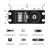 OMG Digital Waterproof Steering Servo 20Kg & 25Kg