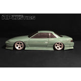 APlastics Nissan S13 Onevia 1:10 RC Car Body Shell, Clear Unpainted, 205mm - UK